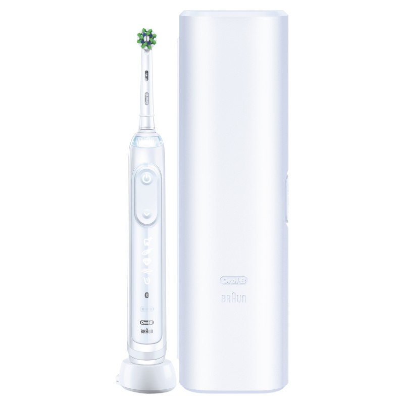 Outlet Szczoteczka elektryczna do zębów Oral B GeniusX biała bluetooth OPIS