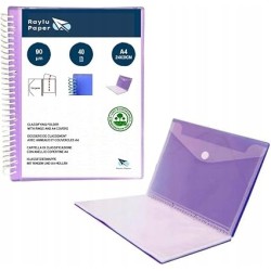 Outlet Folder fiolet Plus Office 40 kieszeni transparentnych 24 x 31cm bind