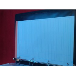 Outlet Saro Teczka organizacyjna czarna plastikowa z gumką elegancka 12 poz