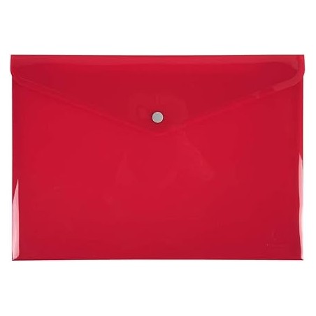 Outlet Teczka na guzik czerwona Exacompta OPIS format A4 koperta Ref 34450E