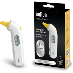 Outlet Termometr elektroniczny Braun ThermoScan3 IRT3030 wyświetlacz LCD