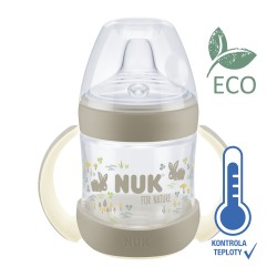 Outlet NUK for Nature butelka nauka z kontrolą temperatury brązowa dziecko