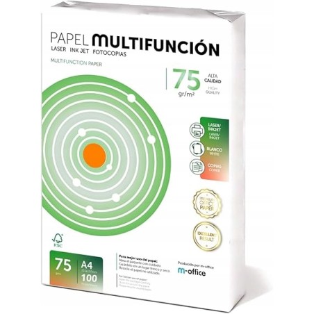 Outlet Kartki papierowe 100 sztuk format A4 75 grm Multifunction M-office