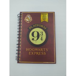 Outlet Notes A5 Pyramid odcienie czerwieni/brązu Hogwart Express 160 linia
