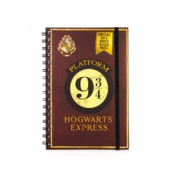 Outlet Notes A5 Pyramid odcienie czerwieni/brązu Hogwart Express 160 linia