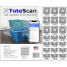 Outlet Inteligentne etykiety QRcode ToteScan 45 sztuk 6,3 x 7,5 cm organize