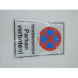 Outlet Znak prywatny parking język niemiecki zakaz parkowania 44 x 30 cm