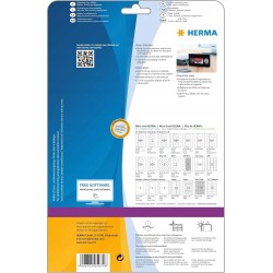 Outlet 5070 Herma etykiety do kaset VHS z przodu 25ar x 12szt 78,7x46,6 mm