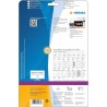 Outlet 5070 Herma etykiety do kaset VHS z przodu 25ar x 12szt 78,7x46,6 mm