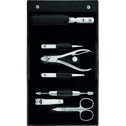 Outlet Zestaw do manicure 7el Zwilling 97682-004-0 z czarnym skórzanym etui