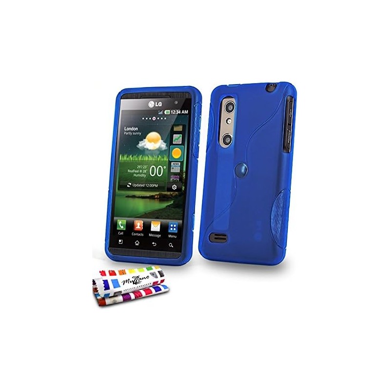 Outlet Etui na telefon LG OPTIMUS 3D niebieski silikon MUZZANO antyupadkowe Outlet Etui na telefon LG OPTIMUS 3D niebieski silikon MUZZANO antyupadkowe