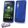 Outlet Etui na telefon LG OPTIMUS 3D niebieski silikon MUZZANO antyupadkowe