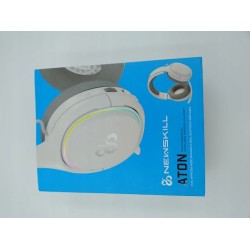 USZKODZONY Słuchawki z Mikrofonem Newskill Biały z panelem Bluetooth OPIS