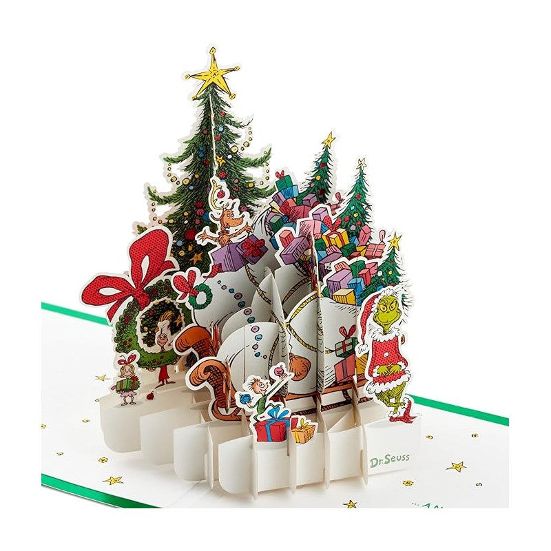 Outlet Hallmark Kartka świąteczna ozdoba rozkładana Paper Wonder Grinch