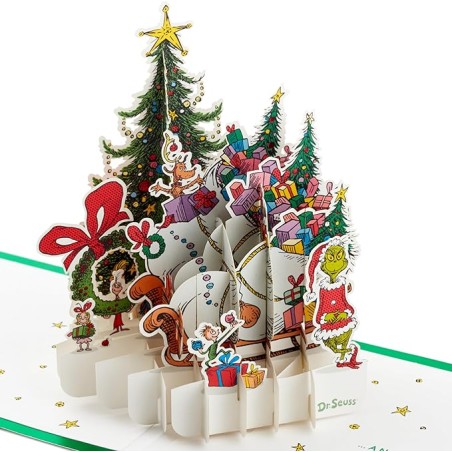 Outlet Hallmark Kartka świąteczna ozdoba rozkładana Paper Wonder Grinch