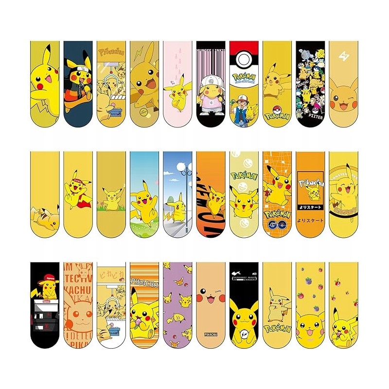 Outlet Znaki książkowe z Pikachu Pokemon 30 sztuk śliczne wzorki czytanie Outlet Znaki książkowe z Pikachu Pokemon 30 sztuk śliczne wzorki czytanie