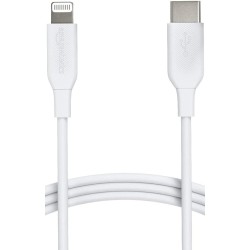 Outlet Kabel Amazon Basic USB typ C - Apple Lightning 1,8 m biały ładowanie
