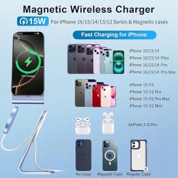 Outlet Ładowarka indukcyjna BHHB 7.5 W Mag Safe dla IPhone niebieski/biały