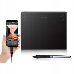 Outlet Tablet graficzny Huion HS64 + 8 końcówek do pena