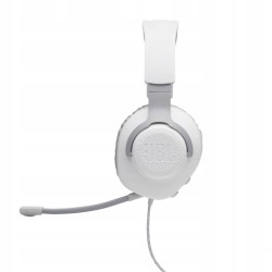 Outlet Słuchawki wokółuszne JBL Quantum 100 białe z doczepianym mikrofonem