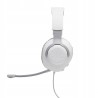 Outlet Słuchawki wokółuszne JBL Quantum 100 białe z doczepianym mikrofonem