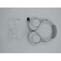 Outlet Słuchawki wokółuszne JBL Quantum 100 białe z doczepianym mikrofonem