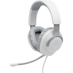 Outlet Słuchawki wokółuszne JBL Quantum 100 białe z doczepianym mikrofonem