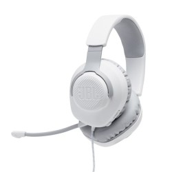 Outlet Słuchawki wokółuszne JBL Quantum 100 białe z doczepianym mikrofonem
