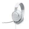 Outlet Słuchawki wokółuszne JBL Quantum 100 białe z doczepianym mikrofonem