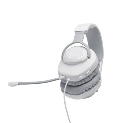 Outlet Słuchawki wokółuszne JBL Quantum 100 białe z doczepianym mikrofonem