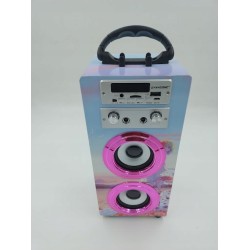 Outlet DYNASONIC Głośnik z mikrofonem do karaoke Bluetooth AUX 02517 anime