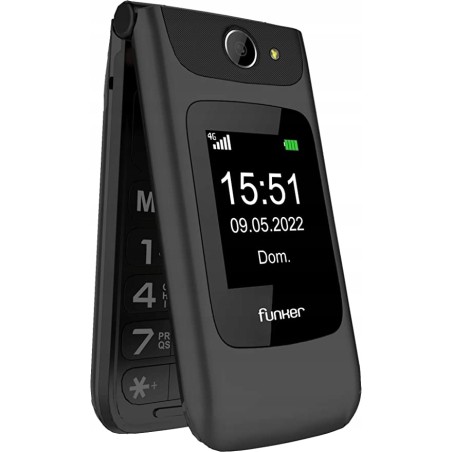 USZKODZONY FUNKER C200 COMFORT 4G TELEFON Z KLAPKĄ ekran 2,4 cali 1000 mAh