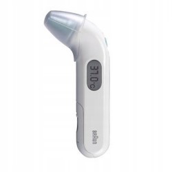 Termometr elektroniczny Braun ThermoScan3 IRT3030 biały wyświetlacz LCD