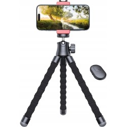 Outlet Tripod statyw do telefonu z uchwytem czarny z pilotem na Bluetooth