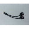 Uszkodzony Adapter 1 do 2 słuchawki i ładowanie do MacBook srebrny Apple