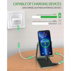 Uszkodzony Adapter 1 do 2 słuchawki i ładowanie do MacBook srebrny Apple