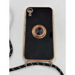 Outlet Vauki Etui do iPhone XR z paskiem na szyje uchwyt pierścieniowy