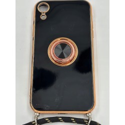 Outlet Vauki Etui do iPhone XR z paskiem na szyje uchwyt pierścieniowy