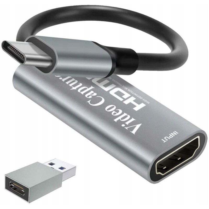 Outlet Zestaw do PRZECHWYTYWANIA WIDEO 4K GDMI DO 1080P USB C OPIS srebrny Outlet Zestaw do PRZECHWYTYWANIA WIDEO 4K GDMI DO 1080P USB C OPIS srebrny