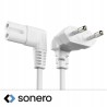 Outlet Wtyczka prosta Sonero 250V OPIS IEC C7 Euro8 kąt 90° biała zasilanie