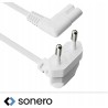 Outlet Wtyczka prosta Sonero 250V OPIS IEC C7 Euro8 kąt 90° biała zasilanie
