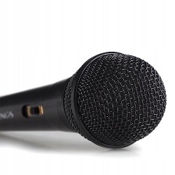 Outlet Mikrofon z kablem 3m NGS Singer Fire czarny OPIS 6.3 Jack do karaoke