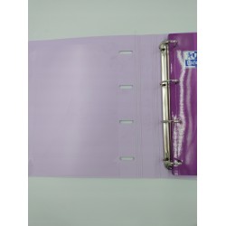 Outlet Zeszyt w kratkę A4 Oxford 80 kartek + Segregator fioletowy twardy Ox