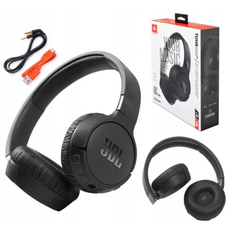 USZKODZONY Słuchawki bezprzewodowe nauszne JBL Tune 660BTNC, czarny