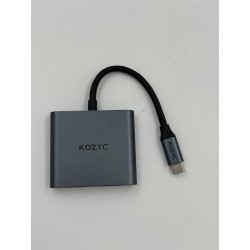 Outlet N979 KOZYC USB C do podwójnego adaptera HDMI 4K@60hz rozdzielacz