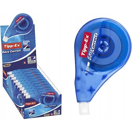 Outlet Korektory w taśmie niebieskie Tipp-EX 12 m OPIS 9 sztuk Easy Correct
