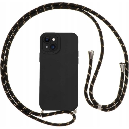 Outlet Vauki Etui na telefon z paskiem do iPhone 14 silikonowe TPU + pasek