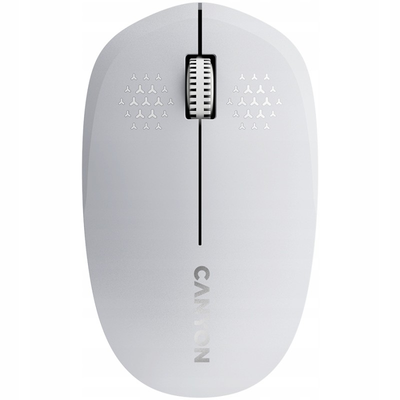 Outlet CANYON Mysz MW 04 Oburęczna OPIS Biała/Szara USB Radio bezprzewodowa