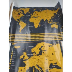 Outlet Mapy do zdrapania Europa i cały świat Envami 68cm x 43cm rozmiar A3