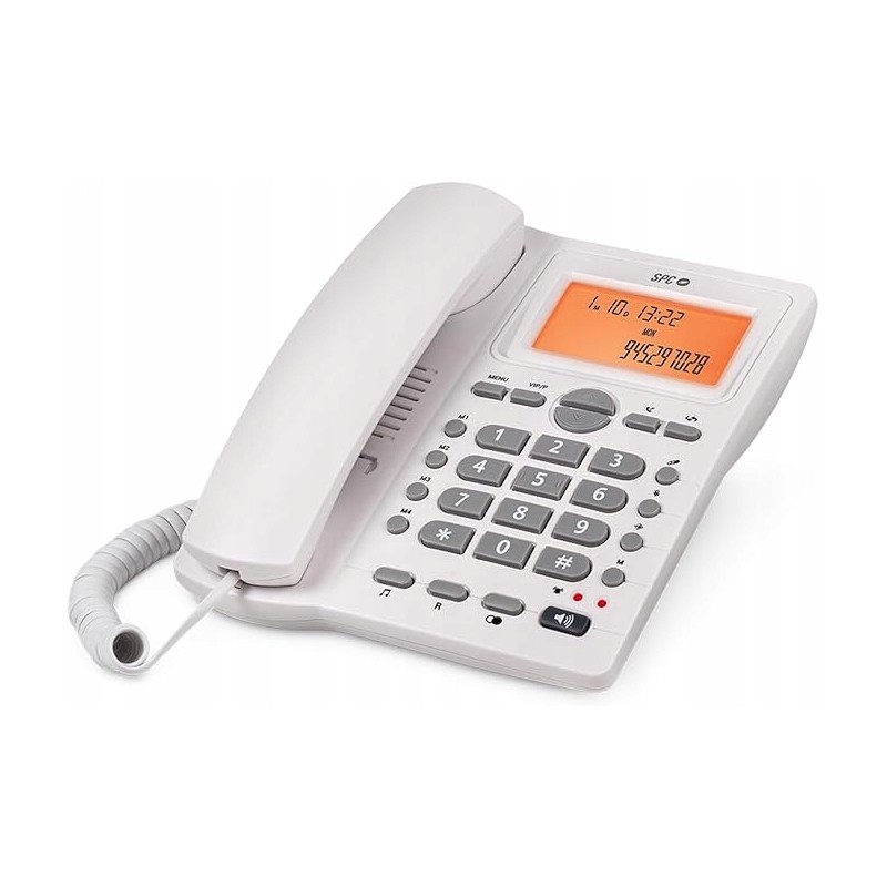 Outlet SPC TELEFON STACJONARNY DUŻE KLAWISZE 134976 OPIS biały słuchawka Outlet SPC TELEFON STACJONARNY DUŻE KLAWISZE 134976 OPIS biały słuchawka